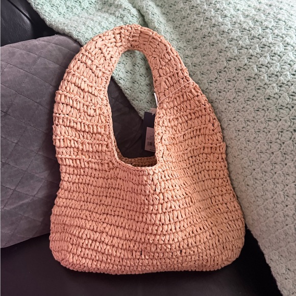 Universal Thread Handbags - Tan Woven Bag